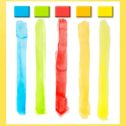 🎨Festes Aquarellfarben-Set mit Wasserpinsel-Stiftschwamm