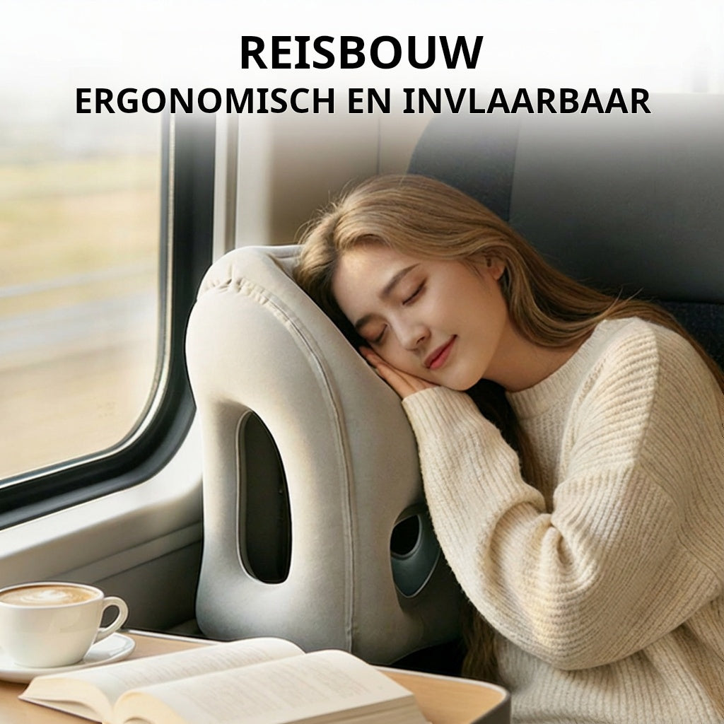 🧳  💤 Aufblasbares Reisekissen – ergonomischer Komfort für unterwegs ✨