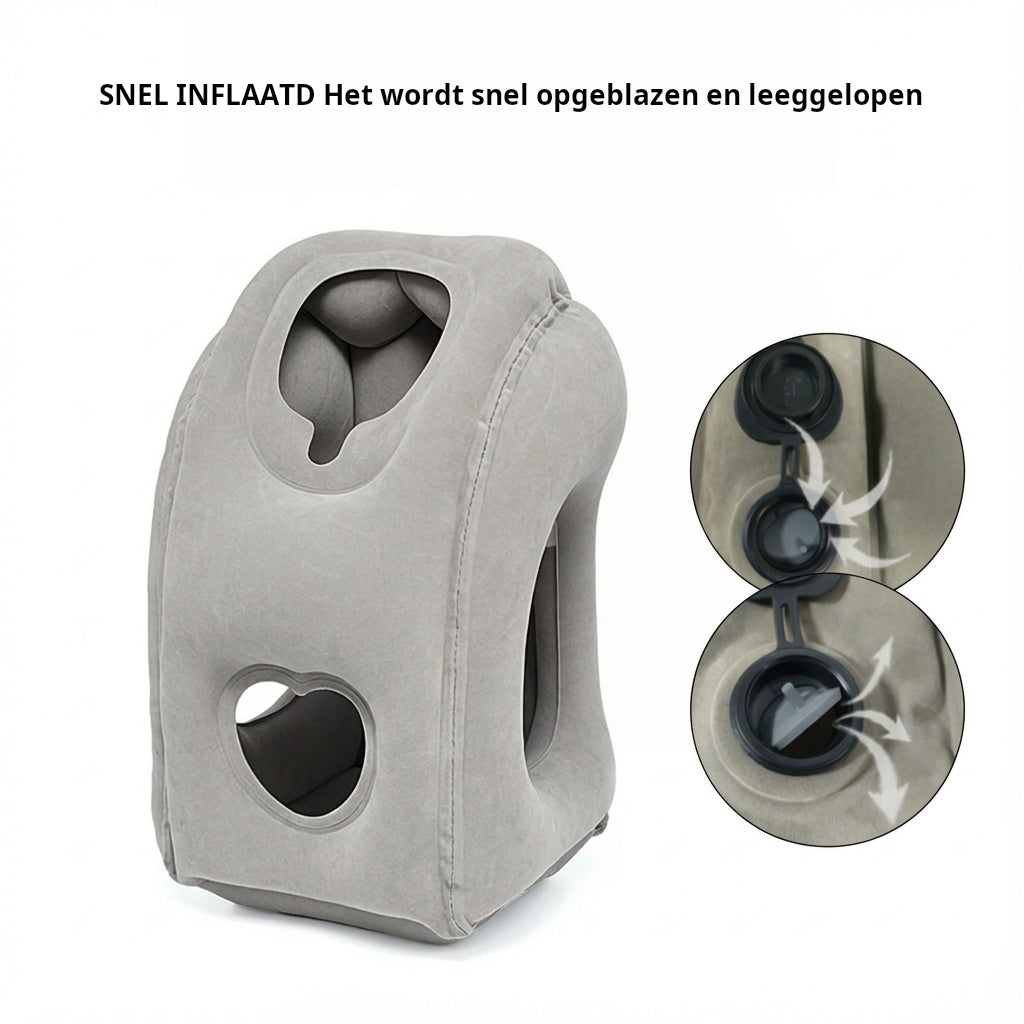 🧳  💤 Aufblasbares Reisekissen – ergonomischer Komfort für unterwegs ✨