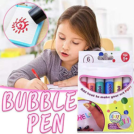 🥳HEISSER SALE 2026🥳💞50.000+ VERKAUFT!🎄🎁Magische Popcorn-Stifte mit Blaseneffekt, wärmeaktivierte Popcorn-Stifte, DIY-3D-Kunstmarker für Kinderbastelprojekte