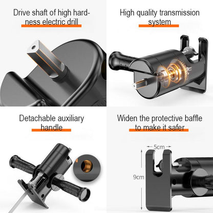 💥 50% Rabatt! 🔧 Säbelsäge-Adapter für Bohrmaschinen – verwandelt Bohrer in Säge. Stahl-Sägeblatthalter, ergonomischer Griff. Inklusive 3 Sägeblätter (Holz, Metall, Kunststoff). Max. Aufnahme Ø 10 mm ⚡