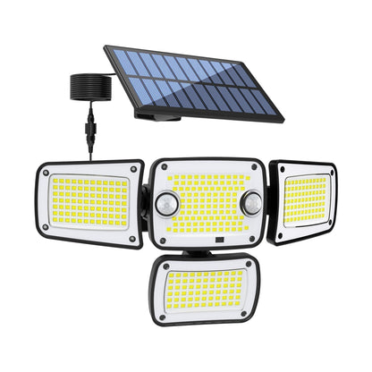 Solarleuchten für den Außenbereich – 3000 Lumen, 188 LEDs, Bewegungsmelder für den Außenbereich