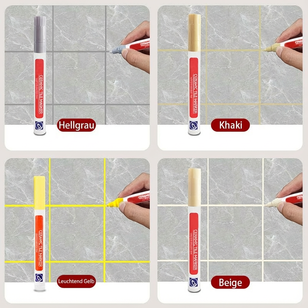 🖌️ Anti-Schimmel- und wasserfester Fugenstift für Keramikfliesen!🧱