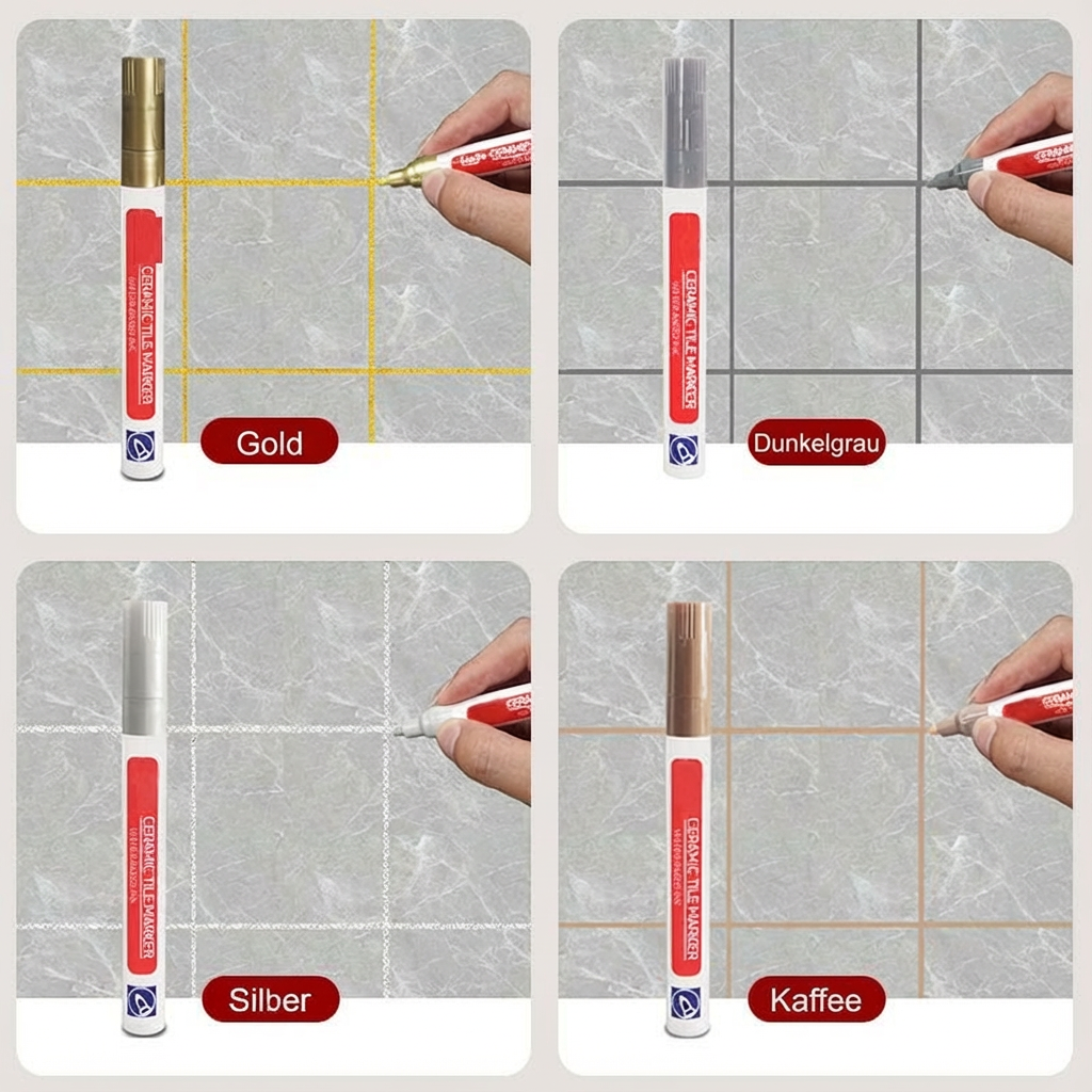 🖌️ Anti-Schimmel- und wasserfester Fugenstift für Keramikfliesen!🧱