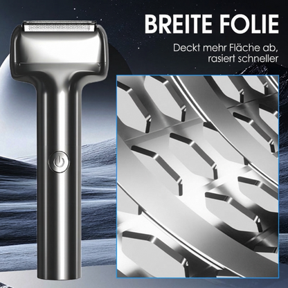 🪒 LIMITIERTER 50% RABATT! Wiederaufladbarer Folien-Elektrorasierer für Herren – 60 Minuten Akkulaufzeit, IPX6 wasserfest, flüsterleiser Betrieb für empfindliche Haut