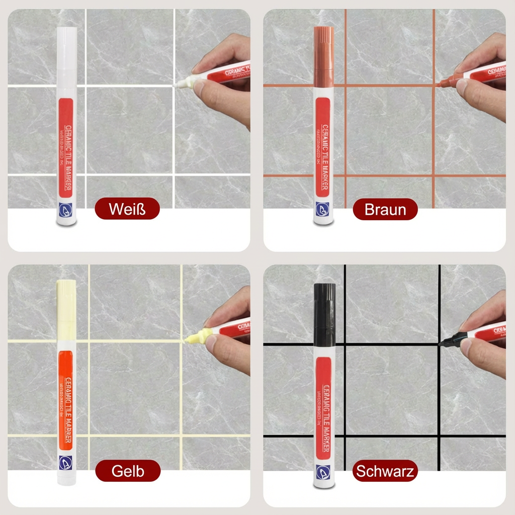 🖌️ Anti-Schimmel- und wasserfester Fugenstift für Keramikfliesen!🧱