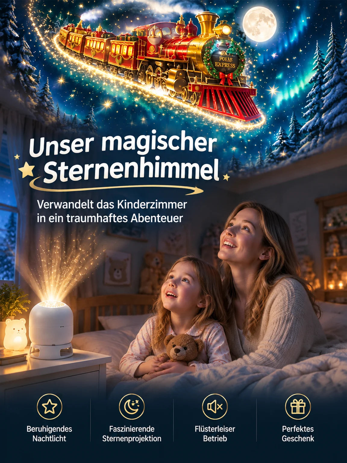🔥Hausgebrauch Festliche Atmosphäre Projektorlampe