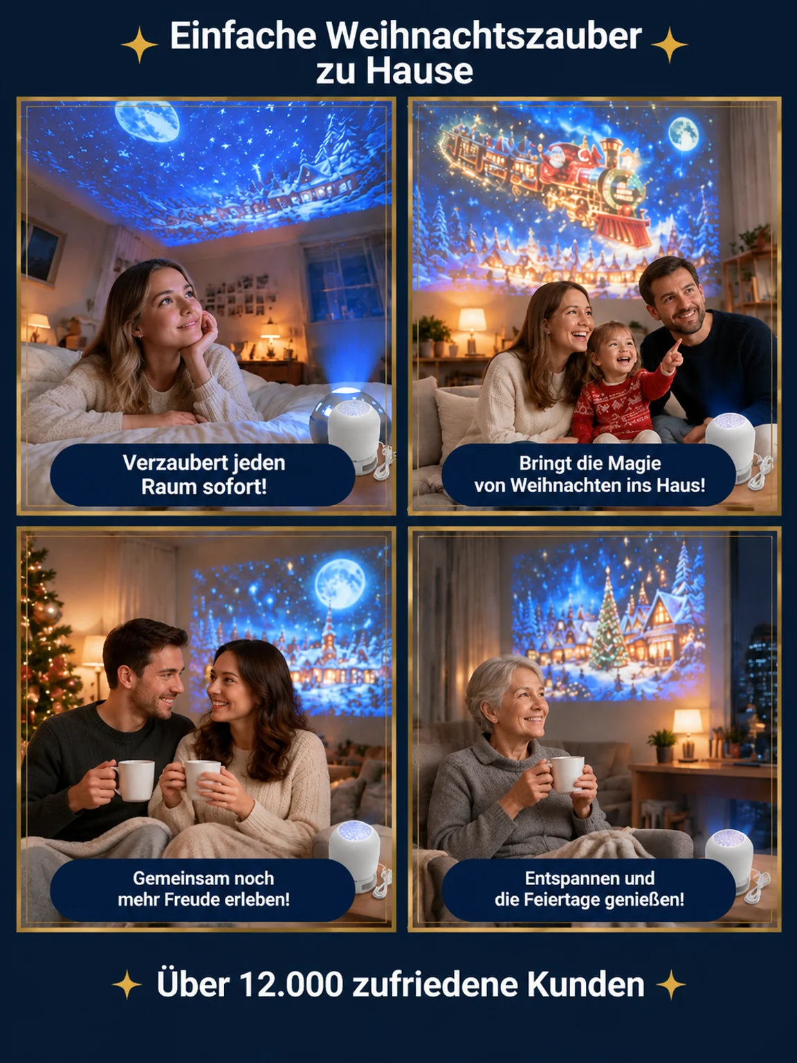 🔥Hausgebrauch Festliche Atmosphäre Projektorlampe