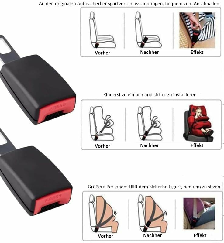 ⏳Cyber Monday Blitzangebot💥🚗Auto-Gurtschloss-Verlängerung, Sicherheitsgurt-Clips🎁