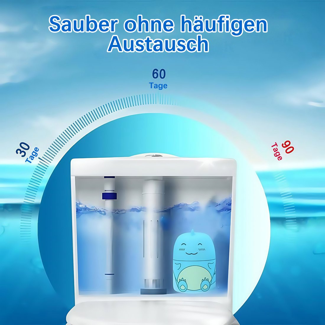 🔥🎁 2+1 GRATIS!!🥳✨ 2-in-1 WC-Reiniger & Lufterfrischer 🚽💙 Für ein strahlend sauberes Bad mit langanhaltend frischem Duft!