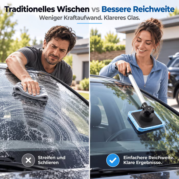 Doppelter magnetischer Scheibenreiniger für das Auto | Streifenfreies Reinigungsset für Autoglas