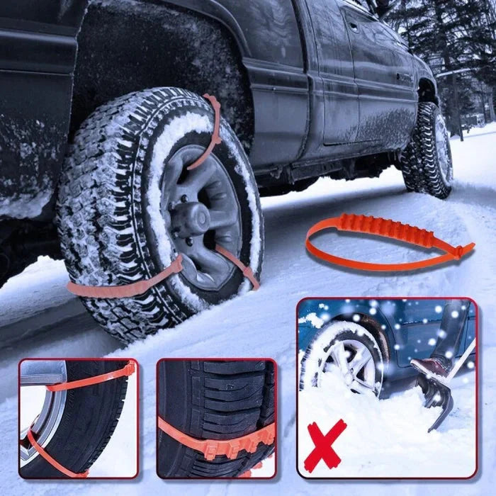 ⏰ Rutschfeste Schneeketten – Einfache Montage, Hoher Grip auf Eis/Schnee & Maximale Winter-Sicherheit ❄️