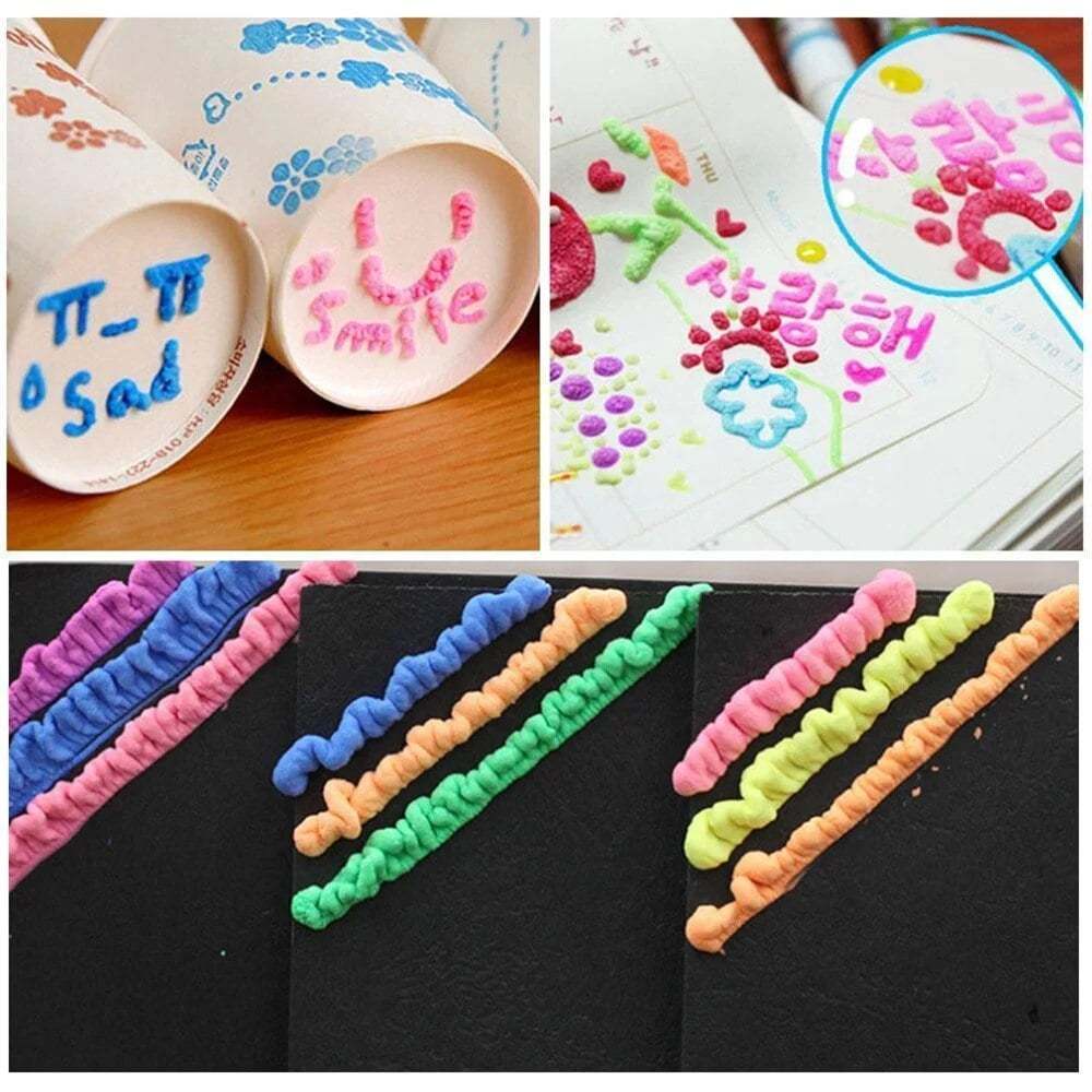 🥳HEISSER SALE 2026🥳💞50.000+ VERKAUFT!🎄🎁Magische Popcorn-Stifte mit Blaseneffekt, wärmeaktivierte Popcorn-Stifte, DIY-3D-Kunstmarker für Kinderbastelprojekte