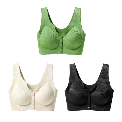 🎁 Herbst-Sonderangebot: 50 % Rabatt 💃 Bequemer, vorne zu verschließender, bügelloser, nahtloser BH 🌸
