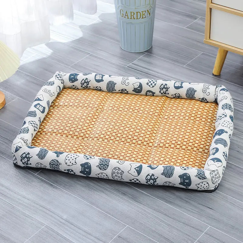 🥳HEISSER SALE 2026🥳💞50.000+ VERKAUFT!❤️   Eis-Rattan-Kühlbett für Katzen/Hunde