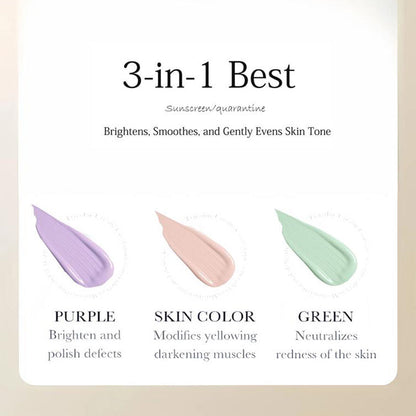 🌸3-farbige, feuchtigkeitsspendende und aufhellende Concealer-Basiscreme – wasserfest