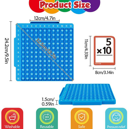 Mathe-Lernkarten + Mathe-Tafel, Mathe-Spielzeug 🎁 Die besten Geburtstagsgeschenke für Babys