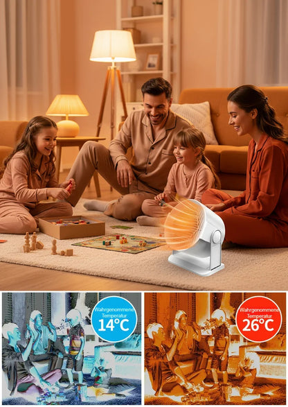 ✨Führende Energiespartechnologie: verbraucht in sieben Tagen nur 1 Kilowattstunde Strom, was weniger als 1 € Stromkosten verursacht, und kann dennoch einen 120 Quadratmeter großen Raum innerhalb von drei Sekunden beheizen.