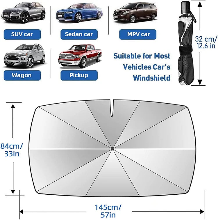 🌈 Faltbarer Auto-Sonnenschutz für die Windschutzscheibe