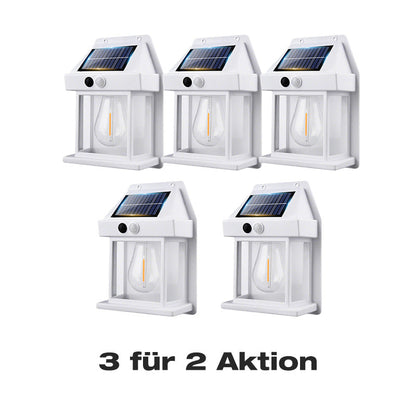 🐺✨ Bewegungs-Sensor Solar-Wandleuchte in Wolfram-Design – automatisch, wetterfest & energieautark. Perfekte Sicherheitsbeleuchtung für Garten und Eingang. 🌞🔋