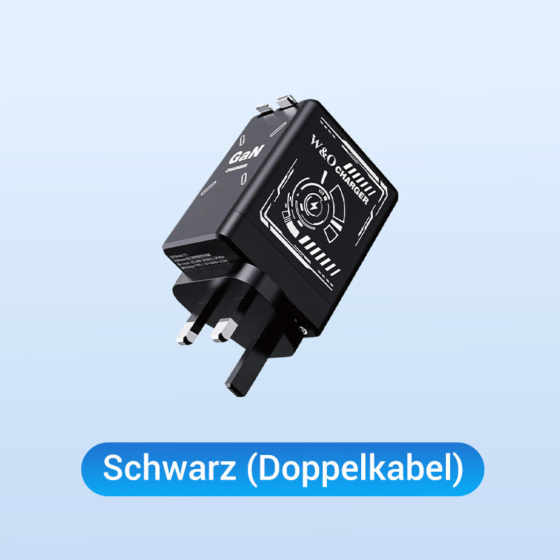 USB-C Schnellladestation mit einziehbarem Kabel – Universell einsetzbar