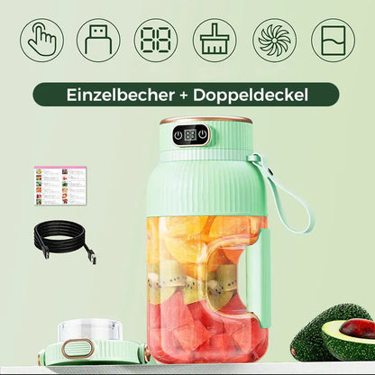 💥Heißer Verkauf ❄️Multifunctional Tragbare Saftpresse Tasse mit Digitalanzeige-Drink fresh juice for a healthy lifestyle