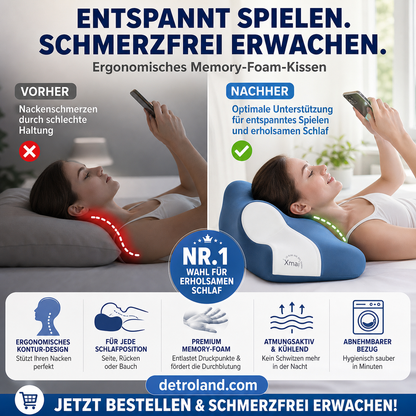 Multifunktionales ergonomisches Memory-Foam-Kissen🧘