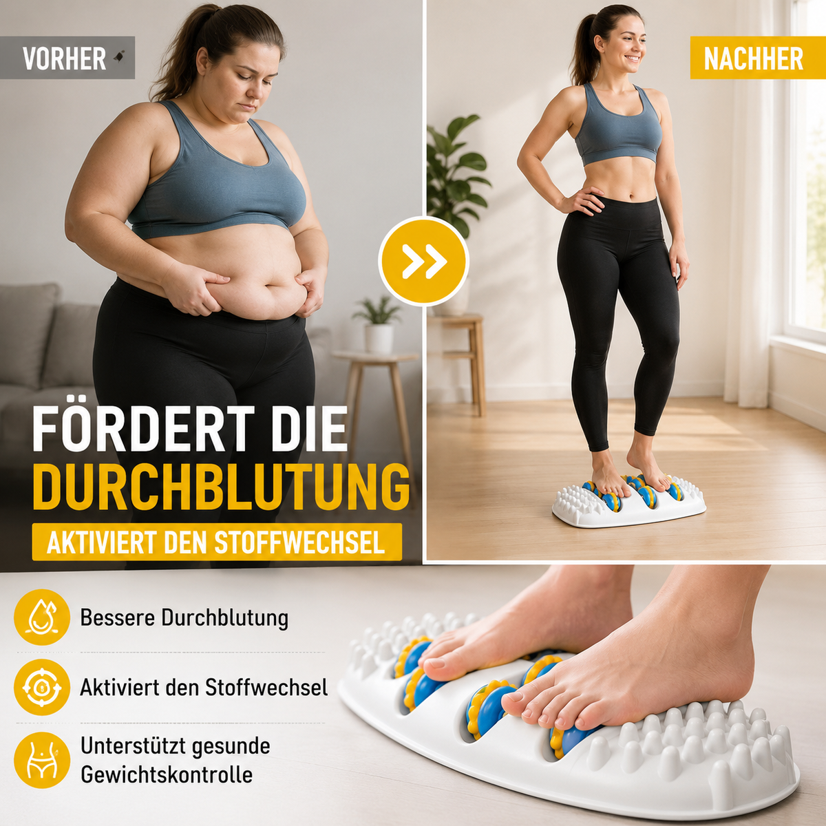 Fußroller-Akupressur-Massager für Zuhause