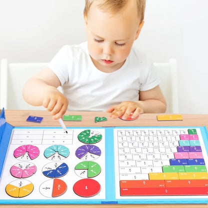 🧩 50% RABATT! 🎨 Magnetisches Bruchpuzzle für Kinder – Fördert Feinmotorik, bunt & sicher – Perfekt für spielerisches Lernen zu Hause ✨