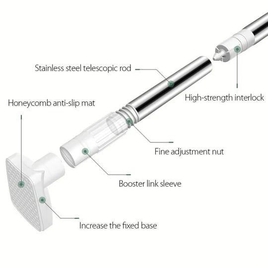 ✨⚡️ ZEITLICH BEGRENZT – 50% SPAREN! Bohrfreie verstellbare Stange – Ideal zum Aufhängen von Kleidung und Duschvorhängen im Badezimmer oder auf dem Balkon 🚿