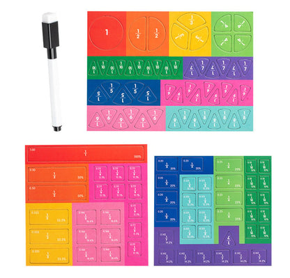 🧩 50% RABATT! 🎨 Magnetisches Bruchpuzzle für Kinder – Fördert Feinmotorik, bunt & sicher – Perfekt für spielerisches Lernen zu Hause ✨