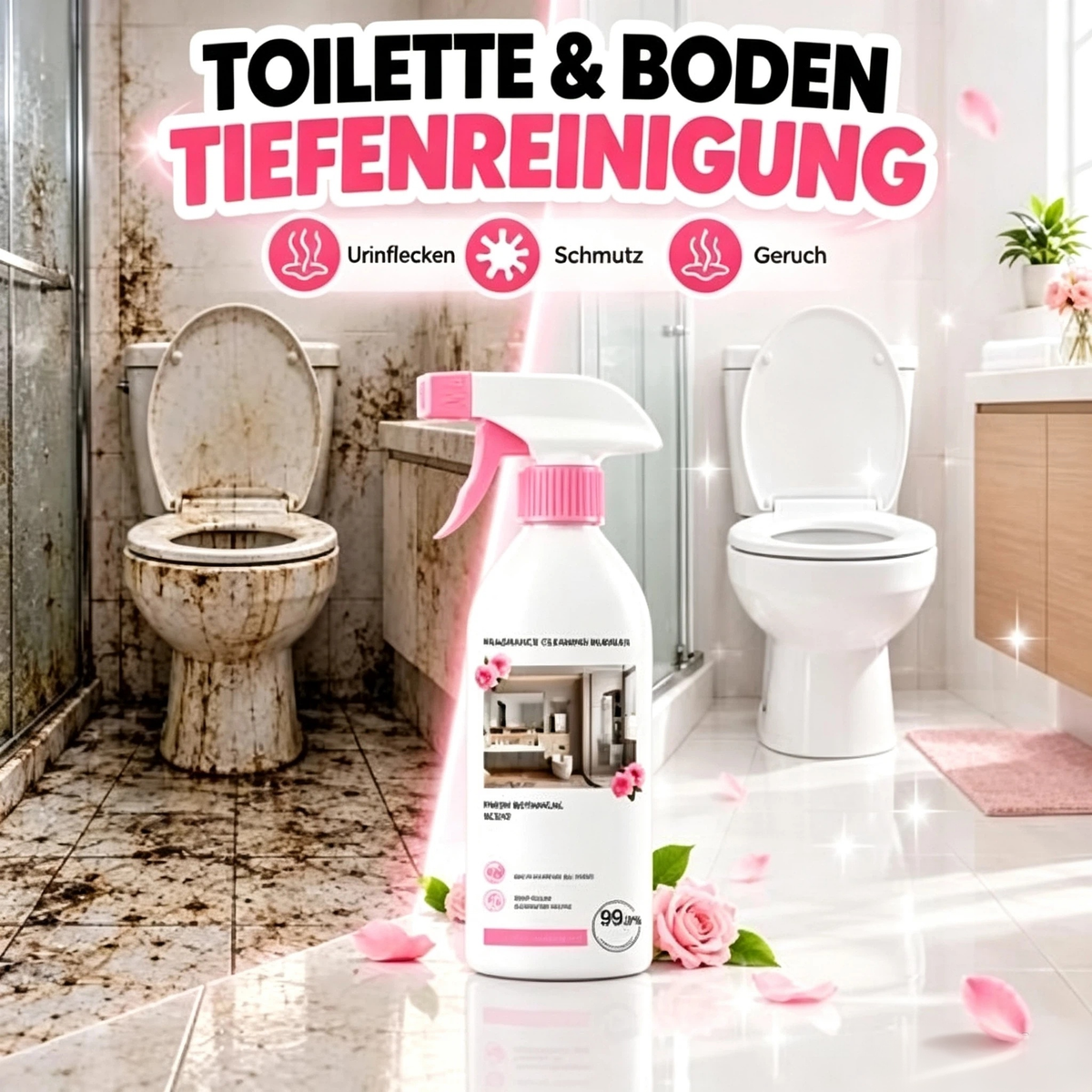 ⏳Zeitlich begrenztes Sonderangebot⏰Mehrzweck-Badezimmerreiniger-Spray