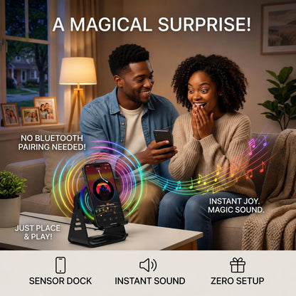 🥳2026 HEISSER VERKAUF🥳💞Über 50.000 verkauft!💥Surround-Sound-Effekt🎶 Induktive HiFi-Handyhalterung