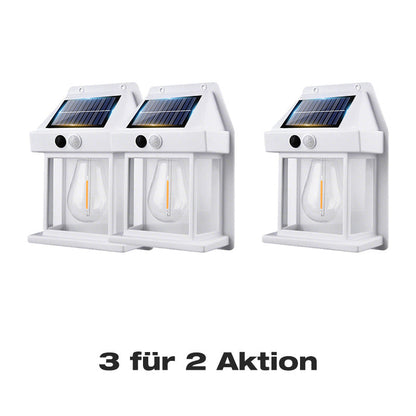 🐺✨ Bewegungs-Sensor Solar-Wandleuchte in Wolfram-Design – automatisch, wetterfest & energieautark. Perfekte Sicherheitsbeleuchtung für Garten und Eingang. 🌞🔋