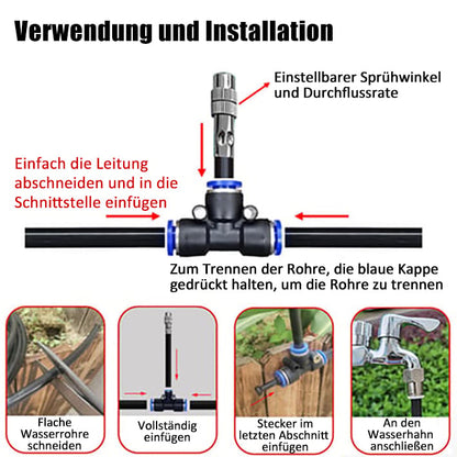 🔥Letzter Tag 50 % Rabatt✨🌱360° Gebogenes Garten-Automatik-Bewässerungssystem
