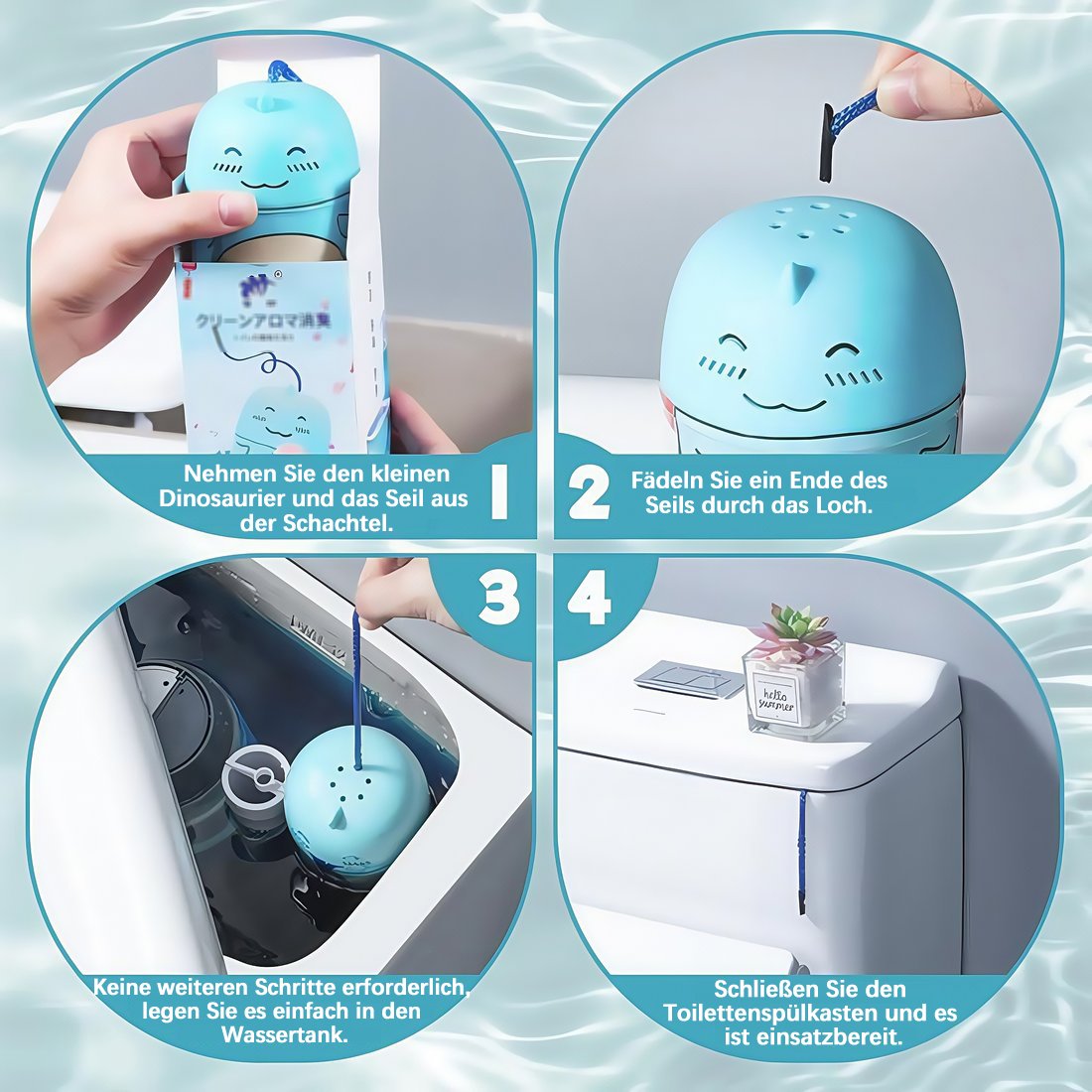 🔥🎁 2+1 GRATIS!!🥳✨ 2-in-1 WC-Reiniger & Lufterfrischer 🚽💙 Für ein strahlend sauberes Bad mit langanhaltend frischem Duft!