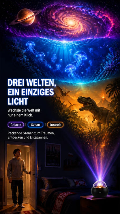 🌌Ocean Dinosaur Projektorlampe – Beliebt bei über 100.000 Nutzern