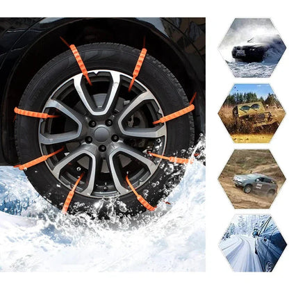 ⏰ Rutschfeste Schneeketten – Einfache Montage, Hoher Grip auf Eis/Schnee & Maximale Winter-Sicherheit ❄️