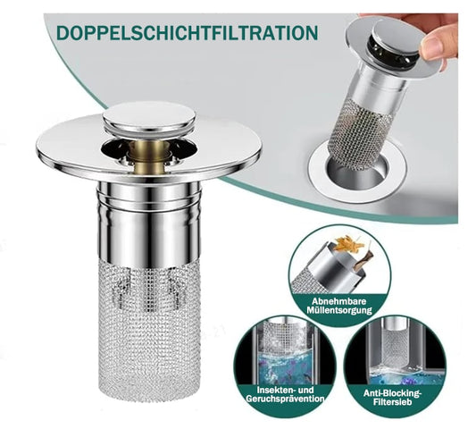 💧Edelstahl-Bodenabflusssieb