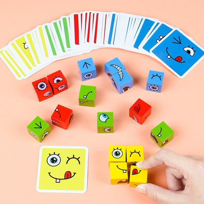 3D-Puzzle-Zauberwürfel mit Gesichtsveränderung