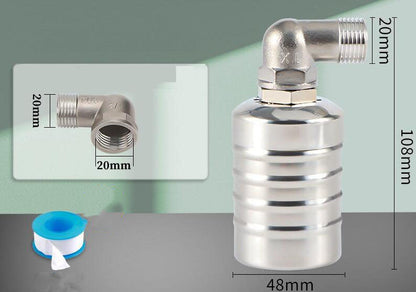 🚰💧50% RABATT⏰Vollautomatisches Schwimmerventil aus 304-Edelstahl, korrosionsbeständig, präzise Steuerung, geeignet für Wassertanks und Behälter✨