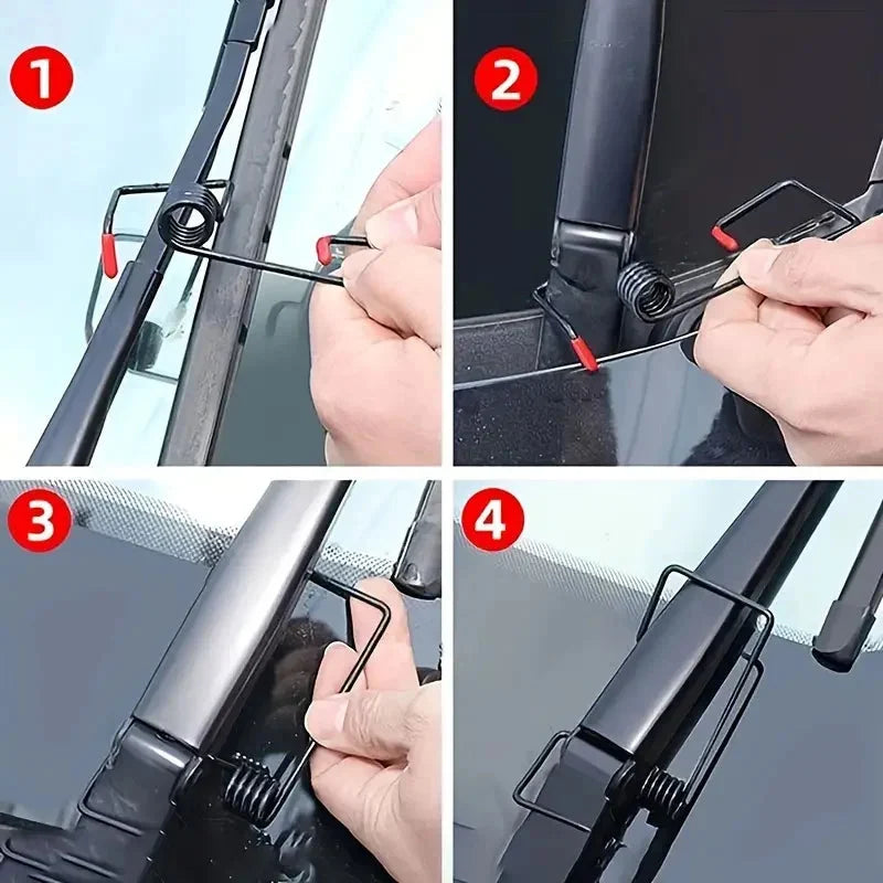 🚗 1 kaufen, 1 gratis erhalten! 👍 Federverstärker für Scheibenwischerarme