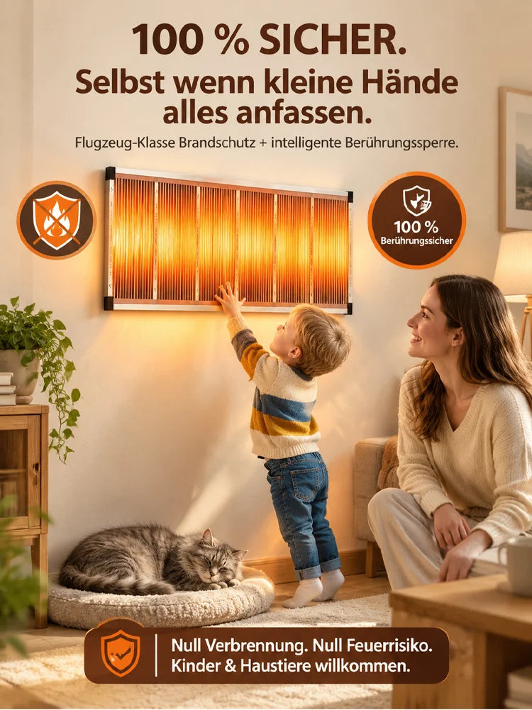 【5 Sekunden Schnellheizung】Deutsche High-Tech Graphen-Wandheizung