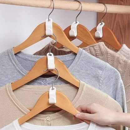 👔 50 % RABATT! 🏠 Platzsparender Kleiderbügelverbinder – Verdoppelt den Stauraum, stabil und einfach zu bedienen 🧥