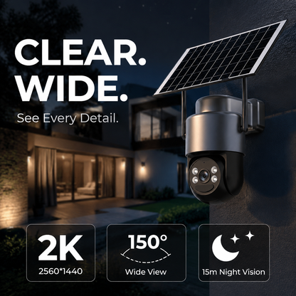📦 4G LTE Solar-Sicherheitskamera für den Außenbereich, ohne WLAN, 4MP HD Farb‑Nachtsehen, kontinuierliche Stromversorgung, KI‑Erkennung, bidirektionales Audio, wasserdicht nach IP65, CCTV, keine Kabelinstallation