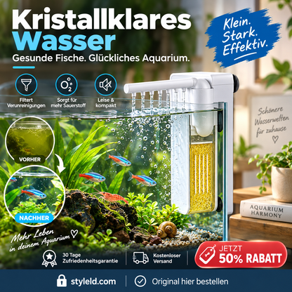 🌊🐠 Multifunktionaler Mini-Filter – Filterung, Umwälzung & Belüftung – 2 Stück versandkostenfrei! 🌿