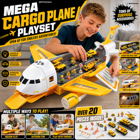 🥳HEISSER SALE 2026🥳💞50.000+ VERKAUFT!👵❤️  AeroPlay Flugzeugauto: Supergroßes, stoßfestes Lernspielzeug für Kinder