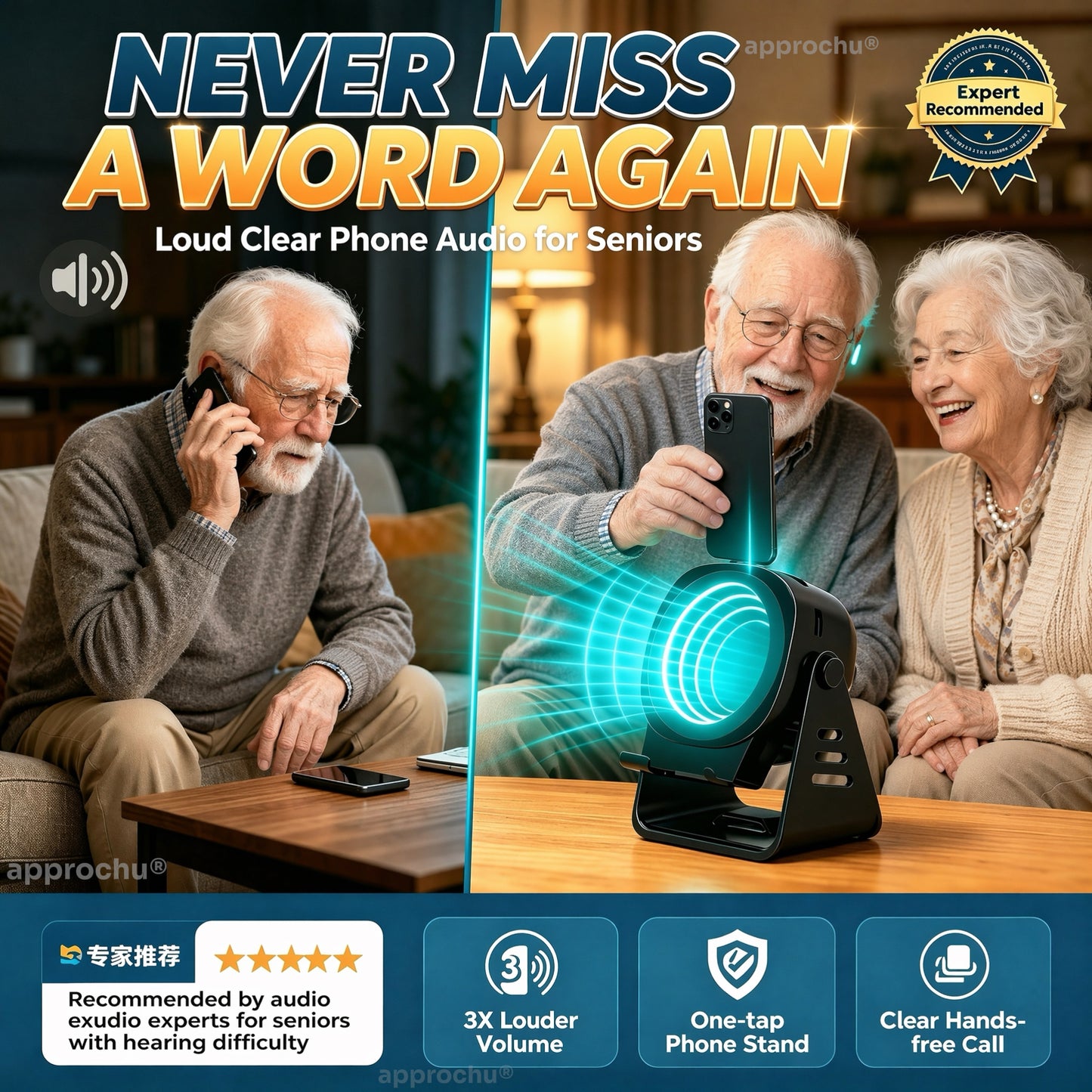 🥳2026 HEISSER VERKAUF🥳💞Über 50.000 verkauft!💥Surround-Sound-Effekt🎶 Induktive HiFi-Handyhalterung