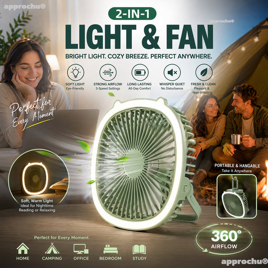 🥳HEISSER SALE 2026🥳💞50.000+ VERKAUFT!👵❤️  3-in-1-Luftzirkulationsventilator mit LED-Beleuchtung