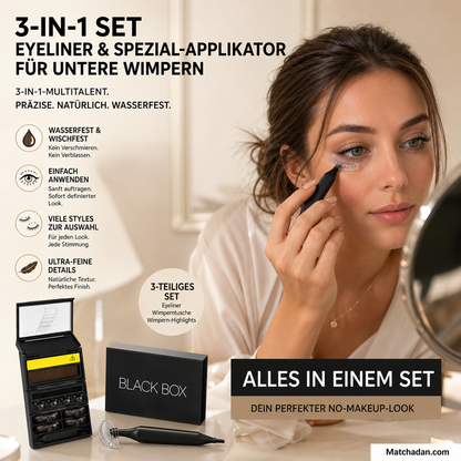 🥳2026 HEISSER VERKAUF🥳💞ÜBER 50.000 VERKAUFT!💄✨ 50 % RABATT! 3-in-1 Eyeliner- und Wimpernstempel-Set – Perfekte Lidstriche und Wimpern in Sekundenschnelle. Wasserfest, wischfest. Keine ruhige Hand nötig! 👁️🖌️
